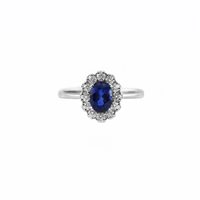 Anello Promesse Donna in Oro bianco Zaffiro 1.06 Ct ACLZ3 - ACLZ3